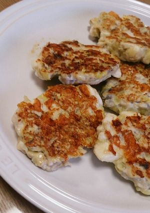 離乳食後期☆鶏肉と野菜のお焼き☆-レシピのメイン写真