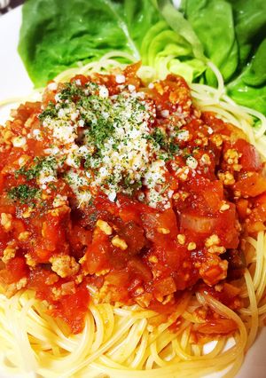 ミートスパゲティー♪-レシピのメイン写真