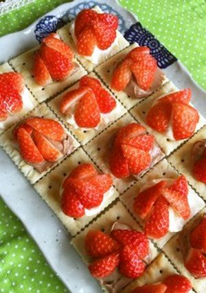 いちごのクリームチーズカナッペ-レシピのメイン写真