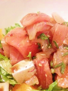 超簡単!ミカンとセロリとお刺身のサラダ♪-レシピのメイン写真