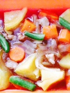 お雑煮のお汁de簡単レンジ15分肉じゃが-レシピのメイン写真