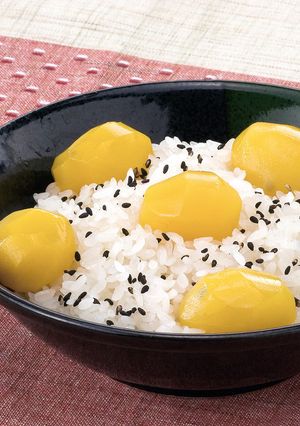 もちつき機で蒸す！栗おこわ-レシピのメイン写真