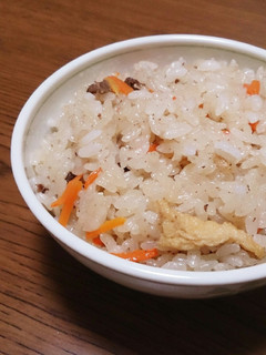 牛丼の残りde★もちもち炊き込みご飯-レシピのメイン写真