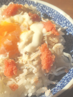 しらすとたらこの温玉のせどんぶり-レシピのメイン写真