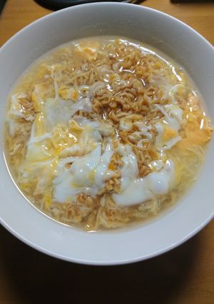 チキンラーメン ふわとろ-レシピのメイン写真