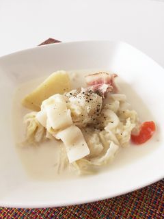 ほっこり♪白菜のミルクスープ白味噌仕立て-レシピのメイン写真