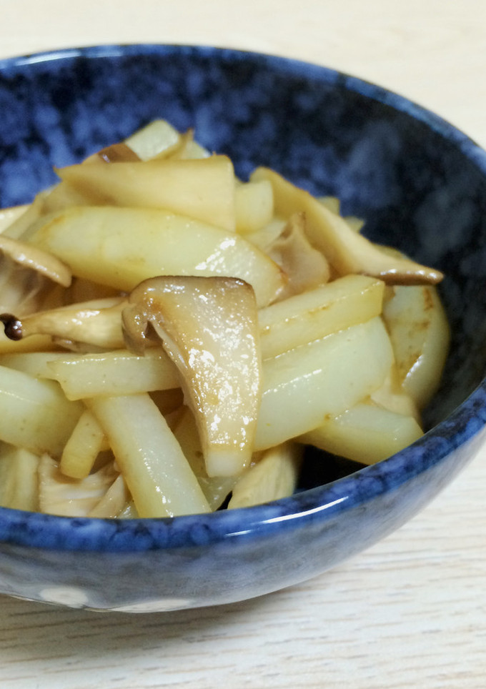 えりんぎ×じゃがいも炒め☆牡蠣だし醤油で-レシピのメイン写真