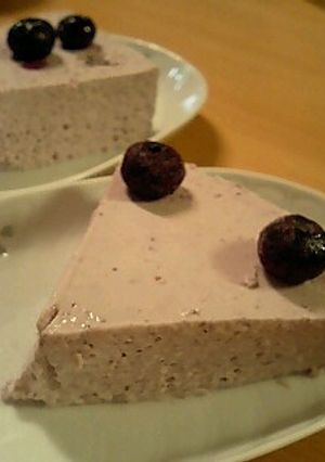 レアチーズケーキ☆ブルーベリー味だよ-レシピのメイン写真