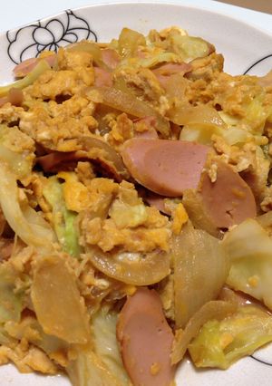 ♡キャベツと卵の甘辛煮♡-レシピのメイン写真