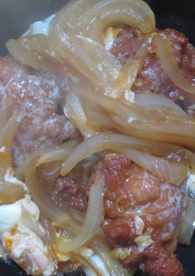 唐揚げ丼風うどん-レシピのメイン写真