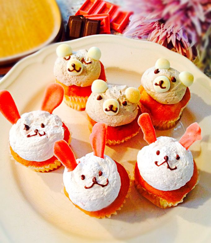 デコ カップケーキ by ム〜ス 【クックパッド】 簡単おいしいみんなの