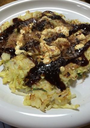あまりごはんで小麦粉なしのお好み焼き-レシピのメイン写真