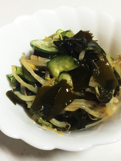 わかめ、きゅうり、もやしの酢の物-レシピのメイン写真