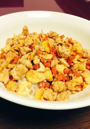 ＊バター醤油の鶏そぼろ丼＊-レシピのメイン写真