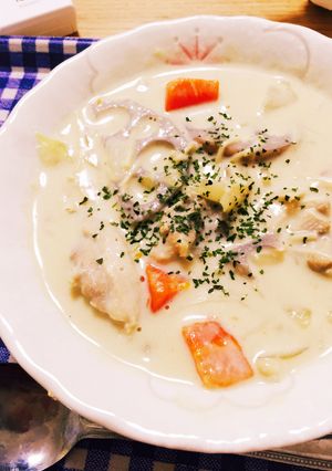 豆乳でヘルシークリームシチュー-レシピのメイン写真