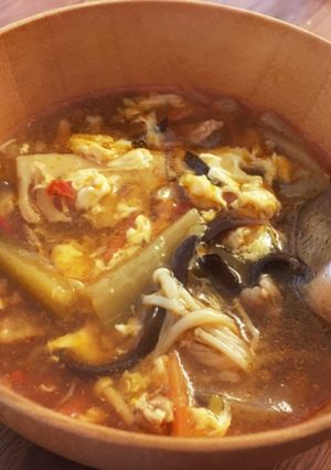 簡単でも本格的!酸辣湯好きのための酸辣湯-レシピのメイン写真