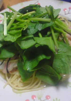 生ほうれんそうパスタ-レシピのメイン写真