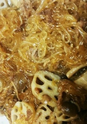 蓮根と牛肉のチャプチェ風-レシピのメイン写真