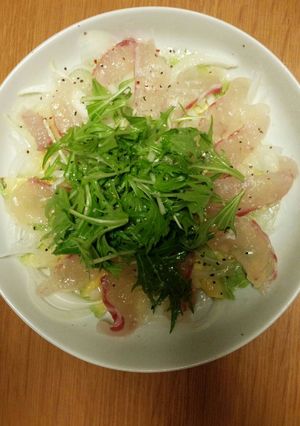 鯛のカルパッチョ-レシピのメイン写真