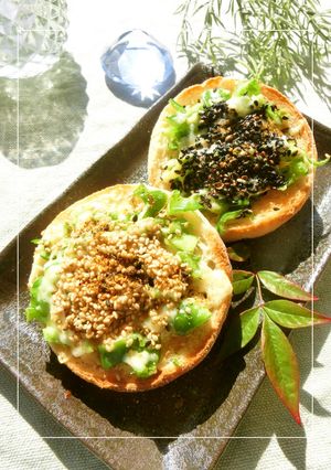 ピーマン×天かすの塩・レモントースト-レシピのメイン写真
