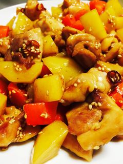 ジャガイモと鶏肉の甘辛炒め-レシピのメイン写真