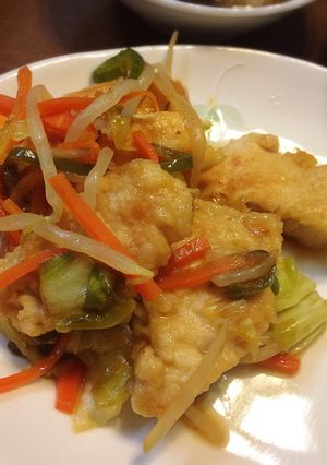 鶏むねと野菜の甘酢和え-レシピのメイン写真