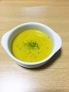 レンジで豆乳かぼちゃスープ-レシピのメイン写真