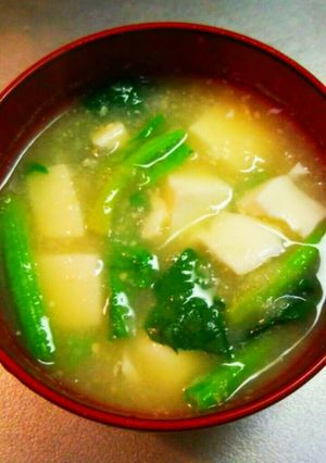 朝もおすすめ♪豆腐とほうれん草のかぶら汁-レシピのメイン写真