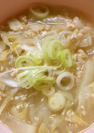白菜と玉ねぎ大根 鶏挽き肉のコンソメ煮♪-レシピのメイン写真