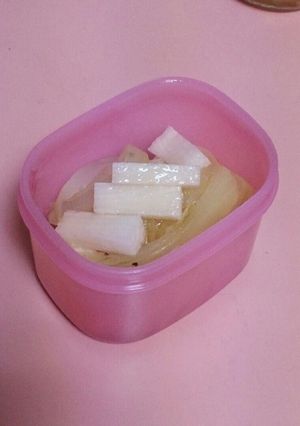 お弁当に！簡単☆長芋と玉ねぎの和え物-レシピのメイン写真