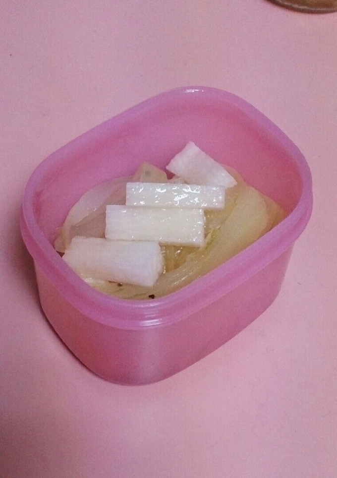 お弁当に！簡単☆長芋と玉ねぎの和え物-レシピのメイン写真
