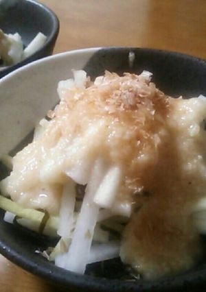 大根と塩こんぶの山芋ドレッシングサラダ♪-レシピのメイン写真