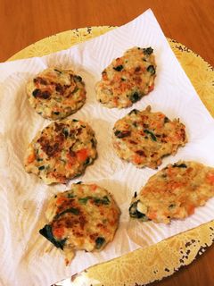 豆腐なしでもふわふわ✩完了期ハンバーグ-レシピのメイン写真