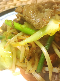 パワフルにんにくラム炒め-レシピのメイン写真