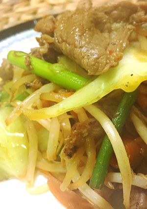 パワフルにんにくラム炒め-レシピのメイン写真