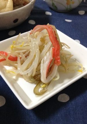もやしと茎わかめの酢の物-レシピのメイン写真