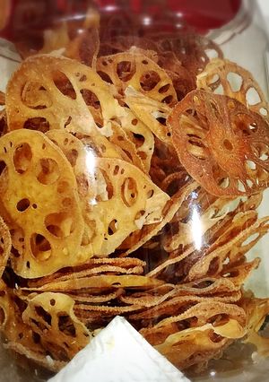野菜チップス★レンコン (ノンオイル)-レシピのメイン写真