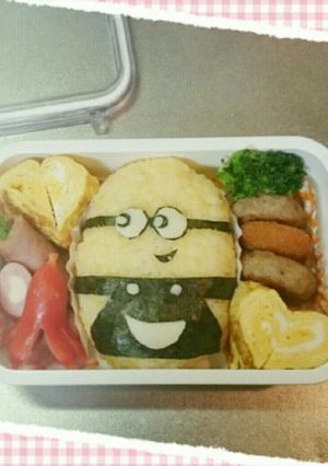 簡単 ミニオン キャラ弁当-レシピのメイン写真