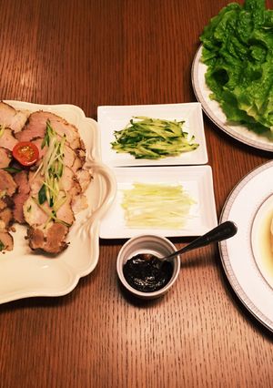 パーティにも♪ 紅茶豚で北京ダック風-レシピのメイン写真