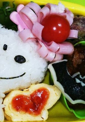 スヌーピーのハッピーキャラ弁-レシピのメイン写真