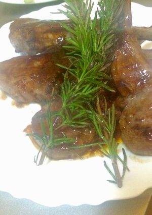 ディナー♫ラムチョップのソース焼き-レシピのメイン写真