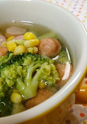 冷凍ブロッコリーの時短スープ☆-レシピのメイン写真