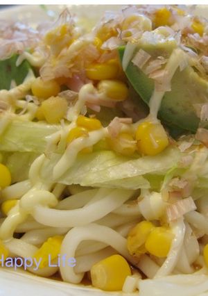 サラダうどん-レシピのメイン写真