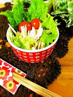 低糖質つくりおきサラダ♪ごぼうとささみ-レシピのメイン写真