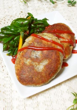 ♬さば缶deコロッケハンバーグ♬-レシピのメイン写真