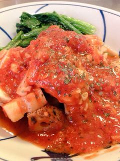 皮付きレンコンと鶏肉のゴロゴロとまと煮-レシピのメイン写真