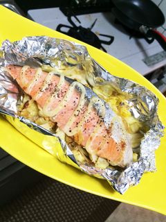 鮭マヨネーズホイル焼き-レシピのメイン写真