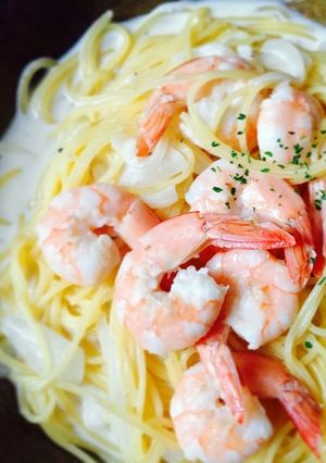海老のレモンクリームパスタ-レシピのメイン写真