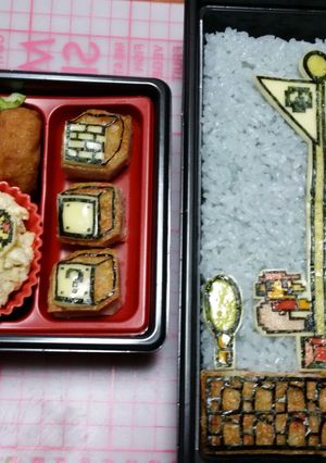 海苔アート キャラ弁 マリオ-レシピのメイン写真
