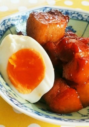 こっくり♡フライパンで豚の角煮-レシピのメイン写真